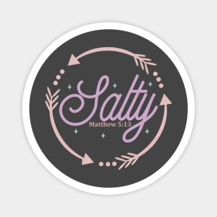 Salty Matthew 5:13 Inspirational Message Faithful Magnet